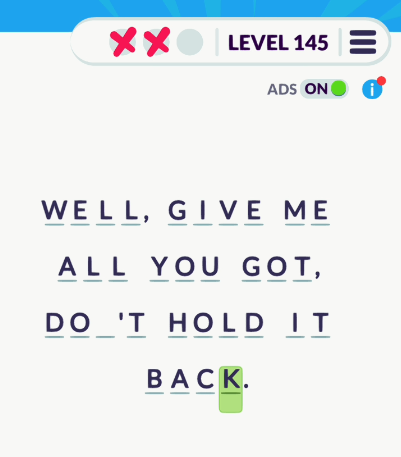 Cryptogram Tripledot Level 145