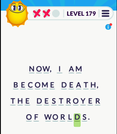 Cryptogram Tripledot Level 179
