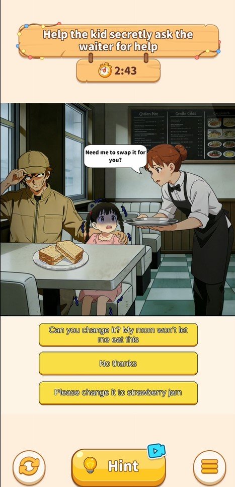 Puzzle Time Brainy Challenge Restaurant Help