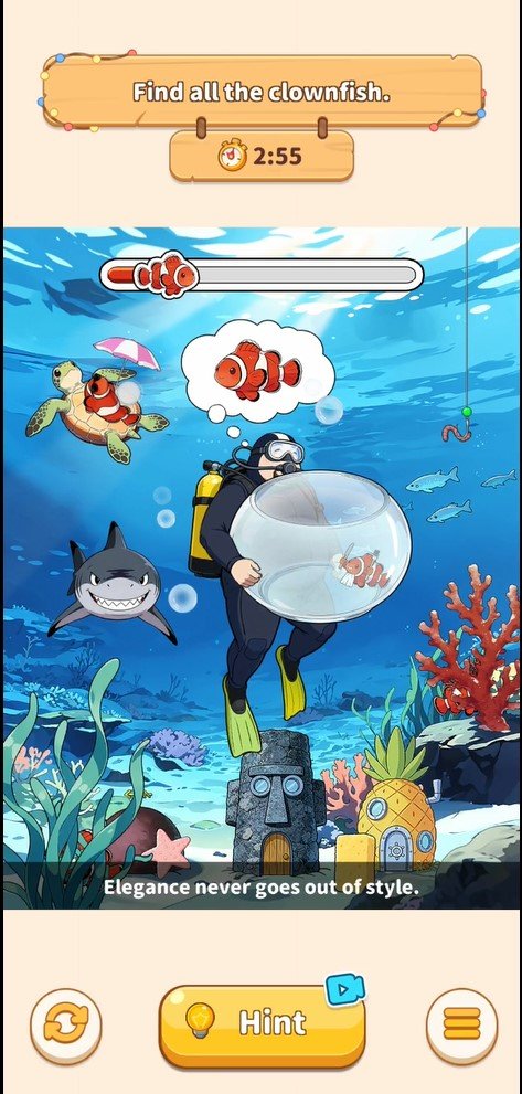 Puzzle Time Brainy Challenge Find the Fish