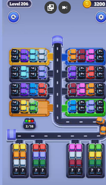 Car Sort Level 206