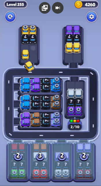 Car Sort Level 255