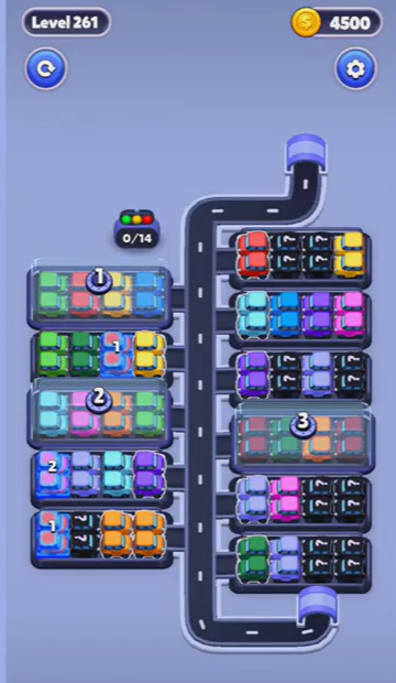 Car Sort Level 261