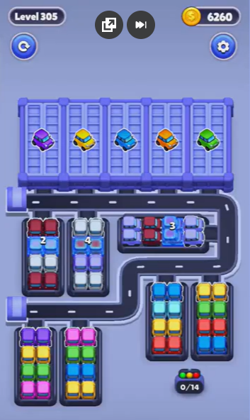 Car Sort Level 305