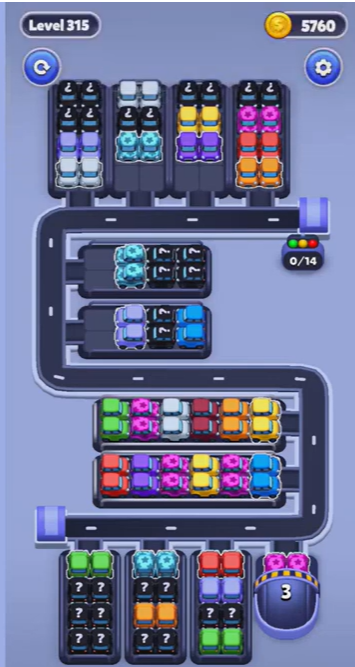 Car Sort Level 315
