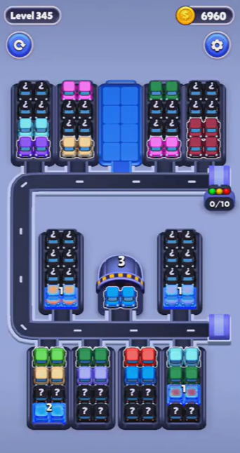 Car Sort Level 345