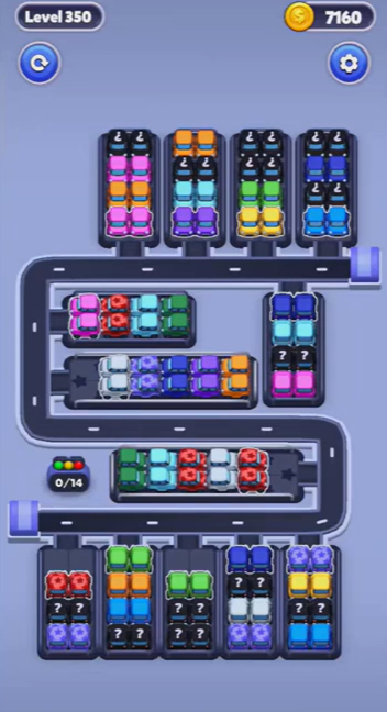 Car Sort Level 350