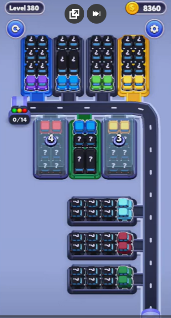 Car Sort Level 380