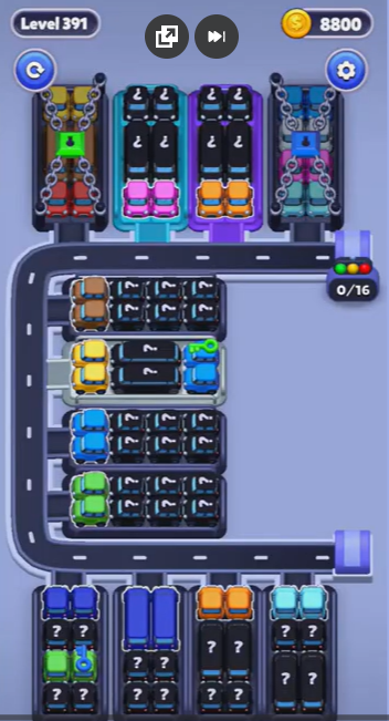 Car Sort Level 391