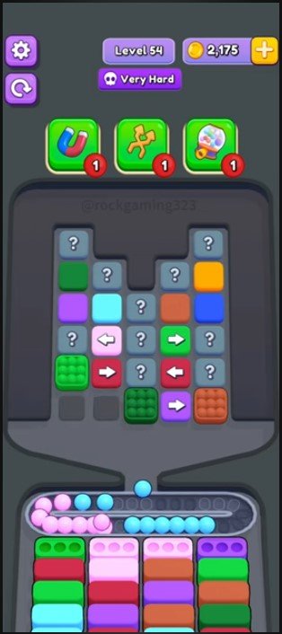Marble Sort Level 54
