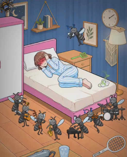Puzzle Time Brainy Challenge Mosquito Band