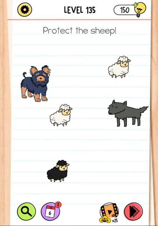 Brain Test All Star Level 135