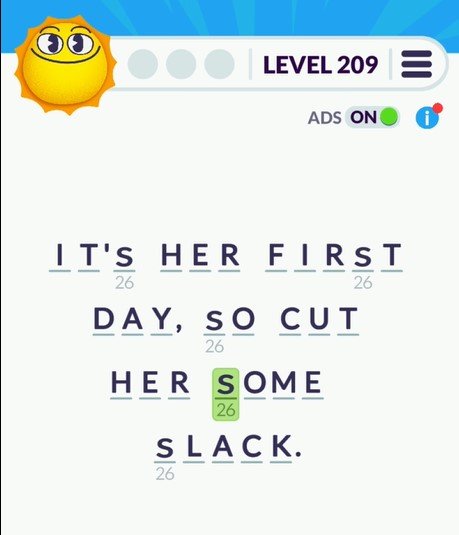 Cryptogram Tripledot Level 209