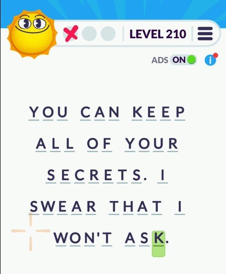 Cryptogram Tripledot Level 210