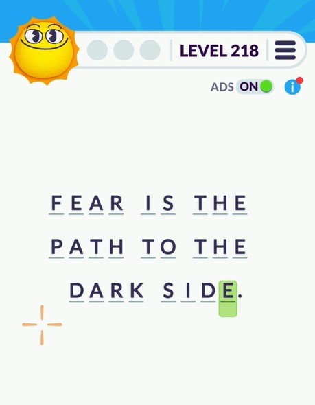 Cryptogram Tripledot Level 218
