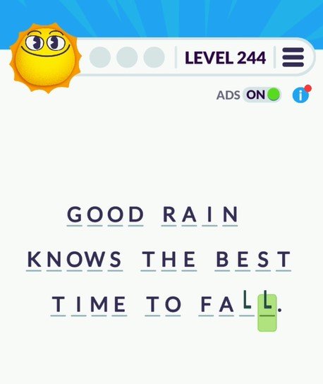 Cryptogram Tripledot Level 244