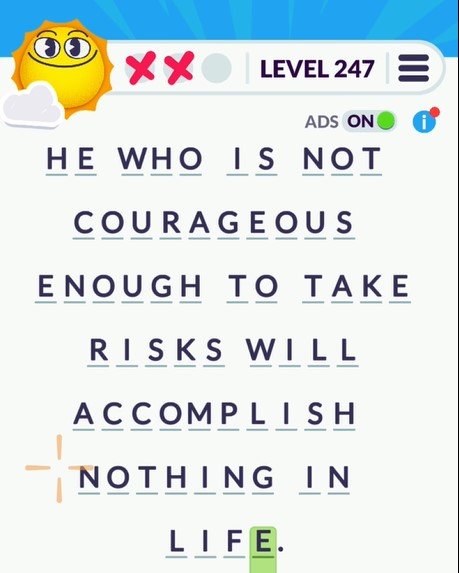 Cryptogram Tripledot Level 247