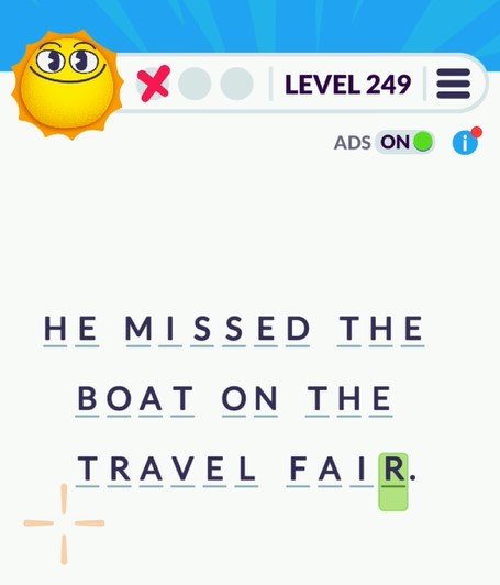 Cryptogram Tripledot Level 249