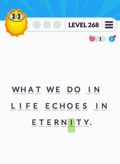 Cryptogram Tripledot Level 268