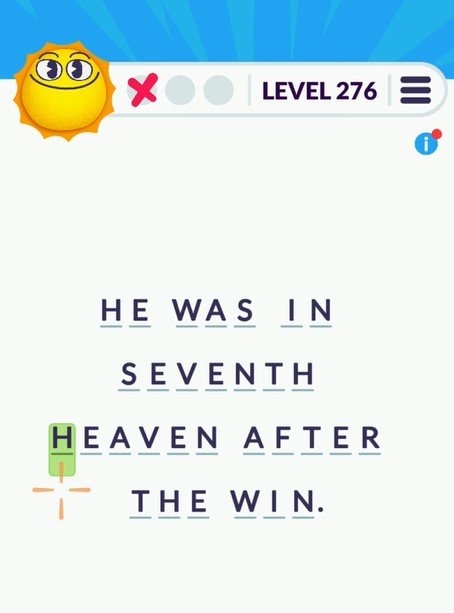 Cryptogram Tripledot Level 276