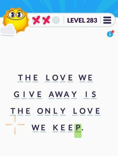 Cryptogram Tripledot Level 283