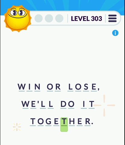 Cryptogram Tripledot Level 303