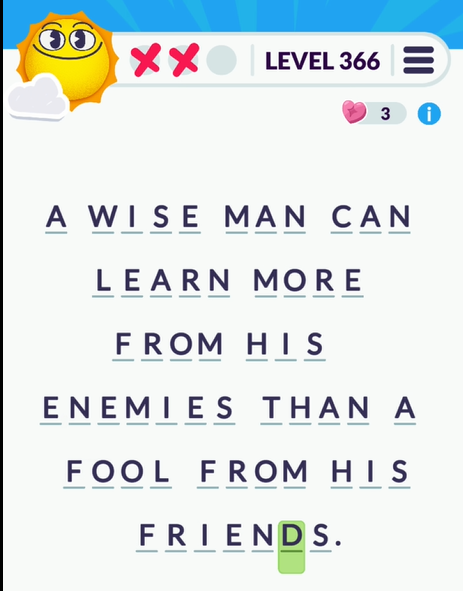 Cryptogram Tripledot Level 366