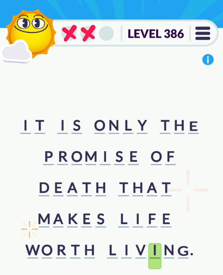 Cryptogram Tripledot Level 386