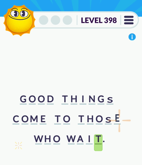 Cryptogram Tripledot Level 398