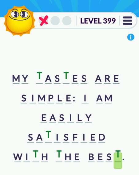Cryptogram Tripledot Level 399