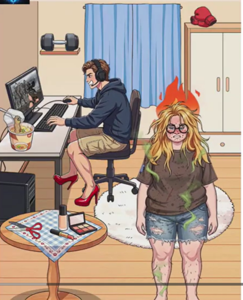 Puzzle Time Brainy Challenge Gaming Addict Boyfriend