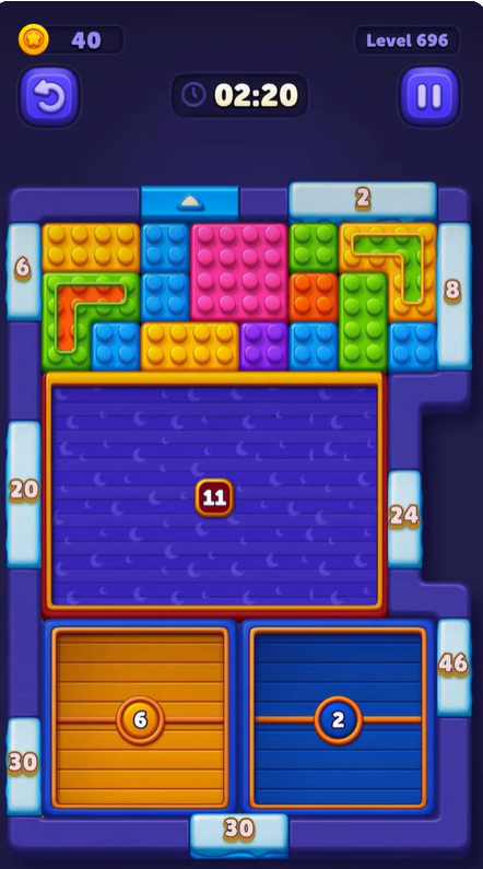 Block Out Level 696