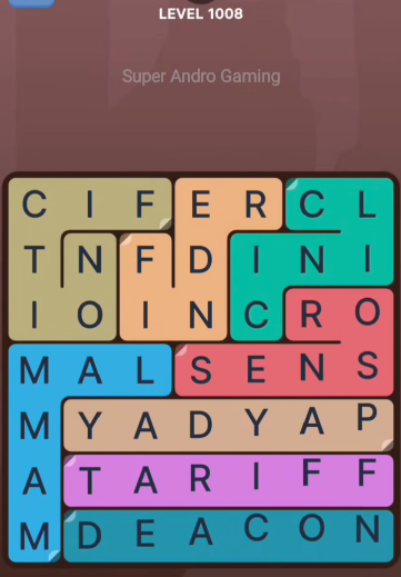 FillWords Level 1008
