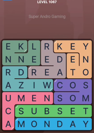 FillWords Level 1067