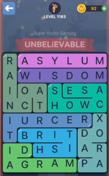 FillWords Level 1163