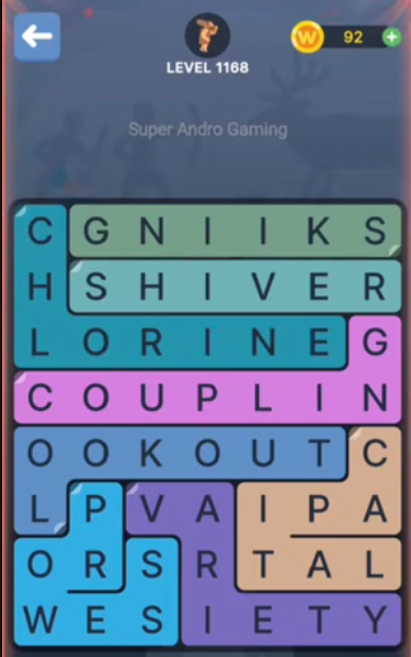 FillWords Level 1168