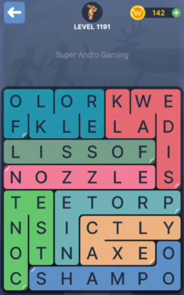 FillWords Level 1191