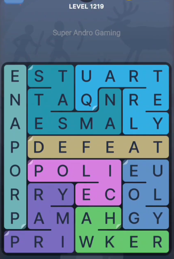 FillWords Level 1219
