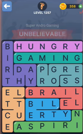 FillWords Level 1257