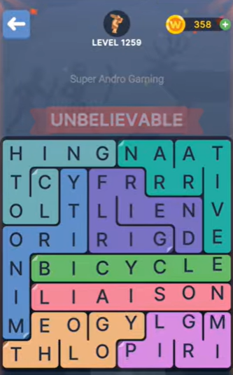 FillWords Level 1259