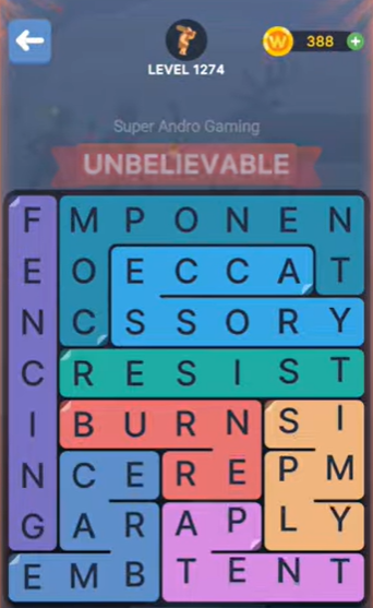 FillWords Level 1274