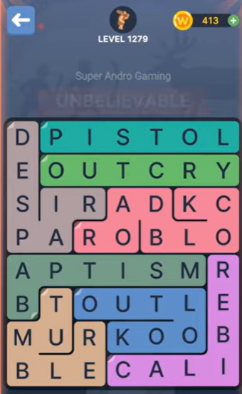 FillWords Level 1279