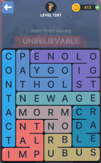 FillWords Level 1287