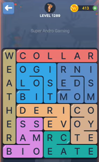 FillWords Level 1289