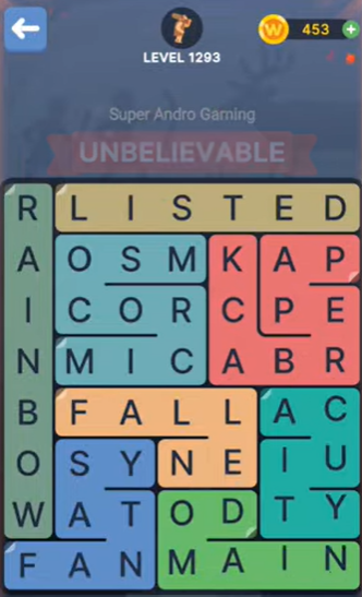 FillWords Level 1293