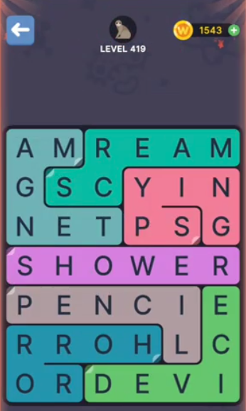 FillWords Level 419