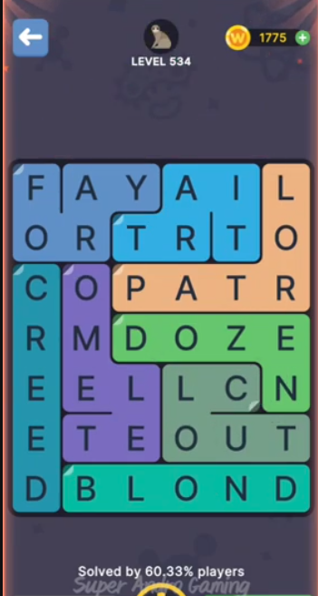 FillWords Level 250