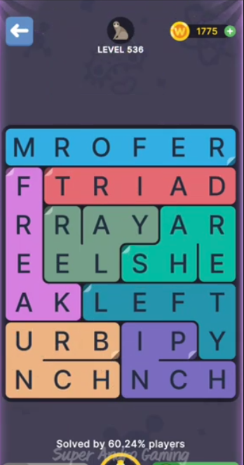 FillWords Level 250