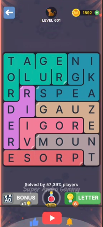 FillWords Level 601