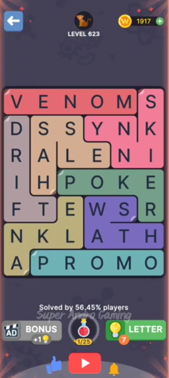 FillWords Level 623